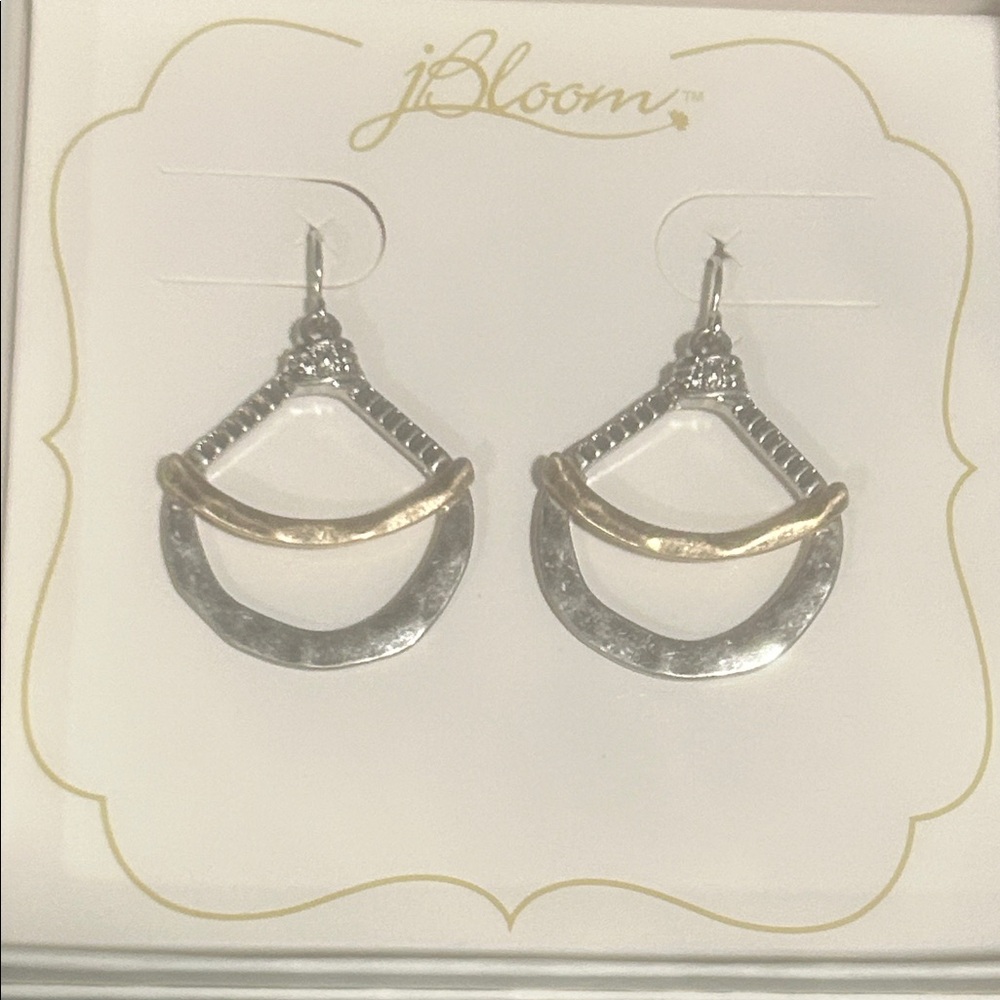 Bloom Two-Tone Silver And Gold Earrings